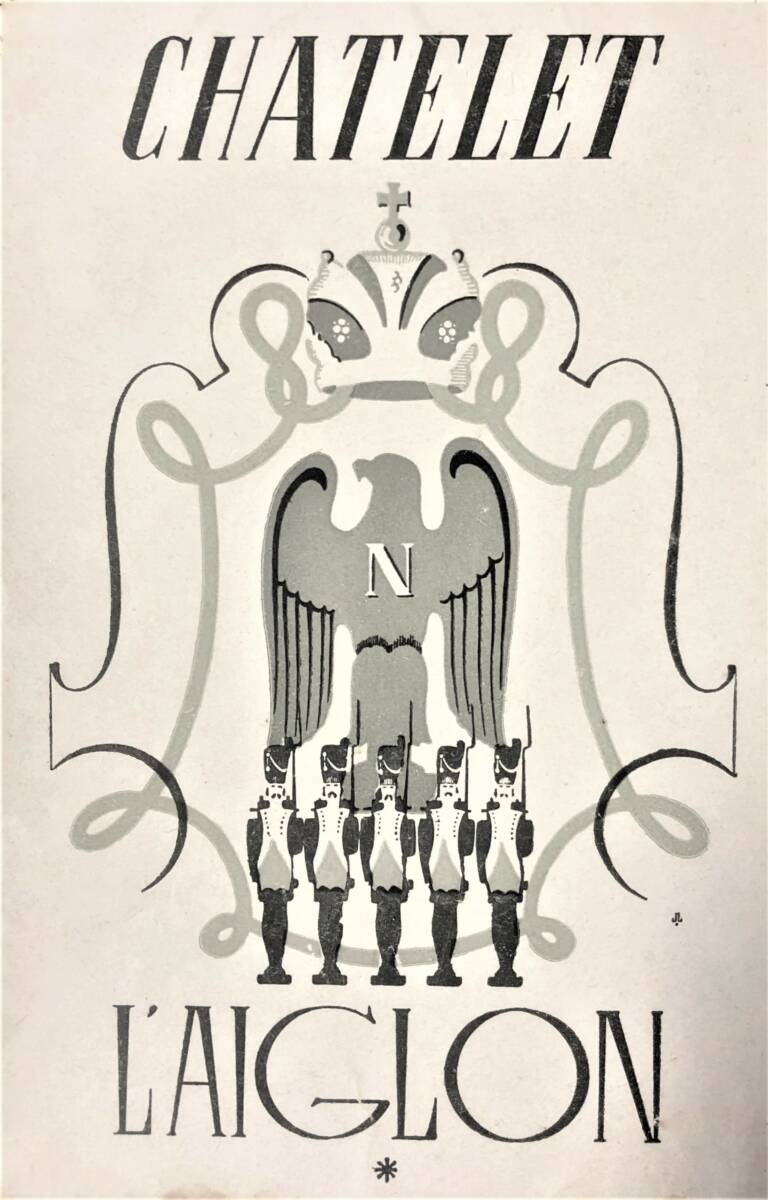 dessin d'une affiche avec un aigle impérial